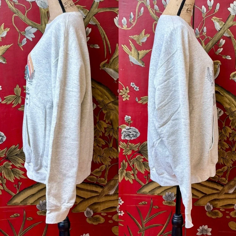 Women’s “Seek Adventure” Pocket Crewneck Sweatshirt | #W32 - Picture 3 of 10